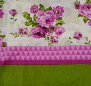 Povlak na polštářek Květy fialové2 40x40 cm (12-2) - II. jakost