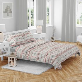 Vánoční bavlněné povlečení Červená zima 140x200, 70x90 cm Vánoční bavlněné povlečení Červená zima 140x200, 70x90 cm