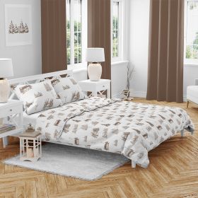 Vánoční bavlněné povlečení Zimní krajina 140x200, 70x90 cm Vánoční bavlněné povlečení Zimní krajina 140x200, 70x90 cm