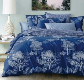 Bavlněné povlečení Bílé stromy 140x200, 70x90 cm Bavlněné povlečení Bílé stromy 140x200, 70x90 cm