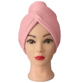 Turban na vlasy vafle, růžový Turban na vlasy vafle, růžový