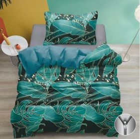 Bavlněné povlečení Monstera 140x200, 70x90 cm