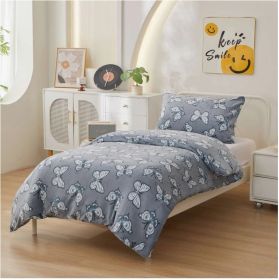 Povlečení Mikroplyš Motýlci 140x200, 70x90 cm