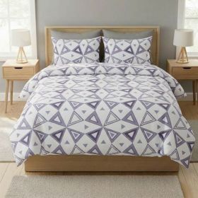 Bavlněné povlečení BASIC TRIA fialové