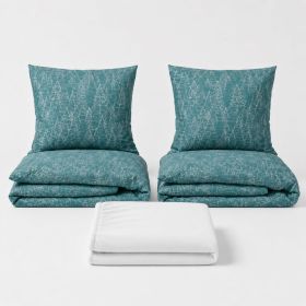 Set dvoulůžko Zimní les - 2x povlečení, prostěradlo 180x200 cm (048) bílá Set dvoulůžko Zimní les - 2x povlečení, prostěradlo 180x200 cm (048) bílá