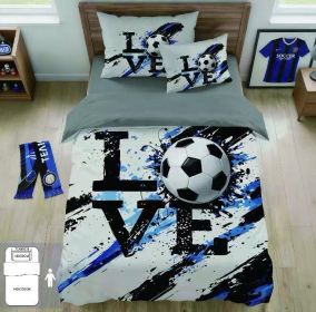 Povlečení Fotbal Love 3D 140x200, 70x90, 40x50 cm, 3-dílné