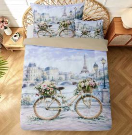 Povlečení Paris Bike 3D 140x200, 70x90, 40x50 cm, 3-dílné