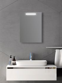 Zrcadlo LUNA 50x70 CM s podsvíceným pruhem