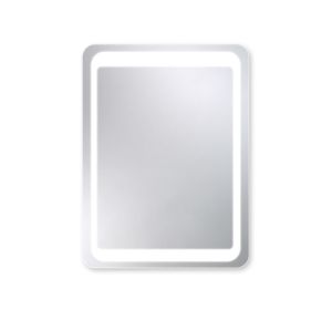 Zrcadlo STELLA 80x60 CM s LED osvětlením a se zaoblenými rohy