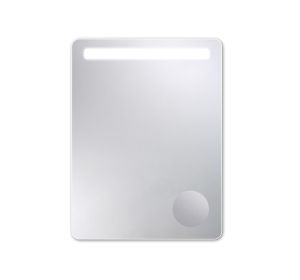 Zrcadlo BELLA 80x60 CM s LED osvětlením a zvětšovacím zrcátkem