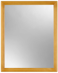 Zrcadlo JUPITER 40x50 CM v dřevěném rámu - přírodní