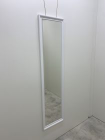 Zrcadlo MAJA 40x160 CM v bílém lesklém rámu