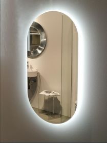 Zrcadlo AMBIENTE OVAL 100x50 CM s LED podsvícením