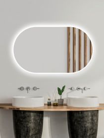 Zrcadlo Ambiente Oval 120x70 CM s LED podsvícením