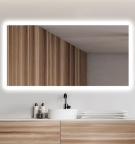 Zrcadlo AMBIENTE 140x70 CM s LED podsvícením po celém obvodu
