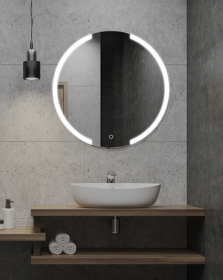 Zrcadlo LUMINA RONDE SENZOR 60 CM s LED podsvícením po celém obvodu