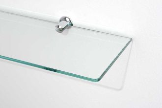 Skleněná polička SHELF GLASS 49,8x12 CM včetně úchytů