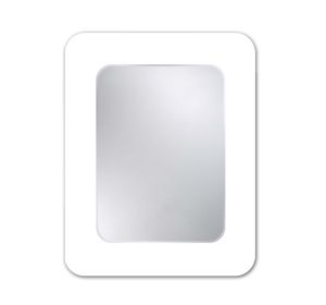 Zrcadlo APACHE 60x75 CM s fazetou a s bílým podkladem