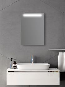 Zrcadlo LUNA 50x70 CM s LED podsvíceným pruhem