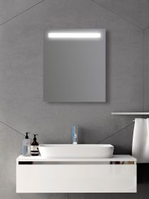 Zrcadlo LUNA 60x70 CM s LED podsvíceným pruhem