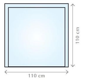 Ochranné sklo pod kamna a ke krbům FIREGLASS čiré 110x110 CM