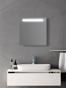 Zrcadlo  LUNA 60x60 CM s LED podsvíceným pruhem
