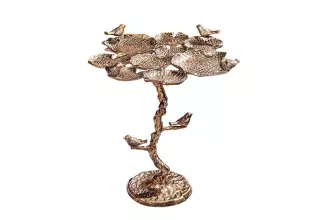 Odkládací stolek WILDLIFE BIRDS 60 CM antik mosaz