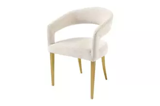 2SET jídelní židle BOUTIQUE béžová/zlatá