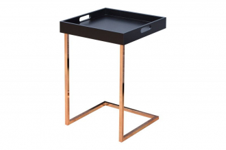 odkládací stolek CIANO BLACK 40-S snímatelný podnos