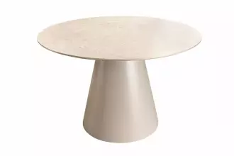 Kulatý jídelní stůl UNIQUE II 120 CM betonový vzhled