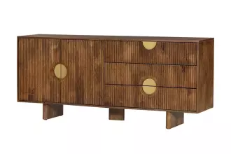 Komoda MADISON 180 CM hnědá masiv mango