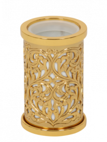 luxusní kelímek na kartáčky CONCHIGLIA GOLD s potahem 24 kt zlata