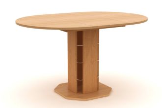 Jídelní stůl TADEÁŠ 90/126×90 rozkládací kulatý