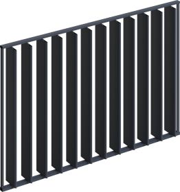 Stínicí stěna VERTICAL 4 m sklápěcí