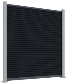 MODERN plotový panel WPC 180x180 cm HORIZONTÁLNÍ i VERTIKÁLNÍ a koncovky - antracit MODERN plotový panel WPC 180x180 cm HORIZONTÁLNÍ i VERTIKÁLNÍ a koncovky - antracit