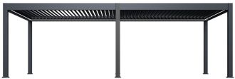 Luxusní ELEKTRICKÁ bioklimatická pergola  PRESTIGE 8x4 m, hliník - volně stojící