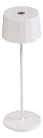 Venkovní lampička KETTLER RIBBED - bílá