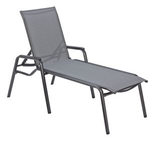 CIRRUS SILVER LINE hliníkové lehátko - antracit/šedá