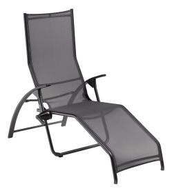TAMPA sklápěcí lehátko - antracit/antracit TAMPA sklápěcí lehátko - antracit/antracit