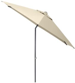 Slunečník KETTLER EASY PUSH ø 300 cm - matný antracit/béžová - voděodolný