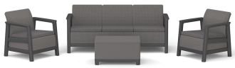 SCANDI LINEA 3 SEATERS SET - Mountain Grey/Grafit