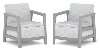SCANDI LINEA DUO SET - Ash grey/Storm grey