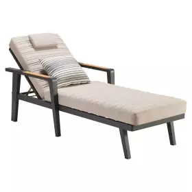 Zahradní lehátko EMOTI BLACK TAUPE
