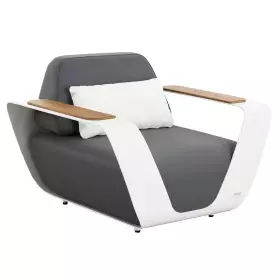 Zahradní křeslo ONDA WHITE DARK GREY