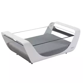 Zahradní konferenční stolek ONDA 120 CM WHITE GREY