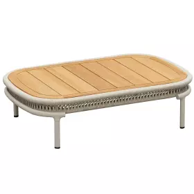 Zahradní konferenční stolek CALYPSO 120 CM BEIGE TEAK