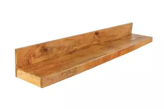 Nástěnná police MAKASSAR 140 CM masiv mango - ROZBALENO