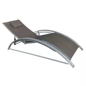 Zahradní lehátko MAXUS taupe/šedé