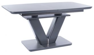 Jídelní stůl MONTBLANC rozkládací 160x90 šedá mat