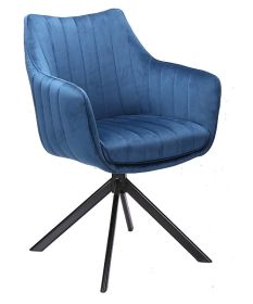 Jídelní čalouněná židle BEKO VELVET olivová/černá